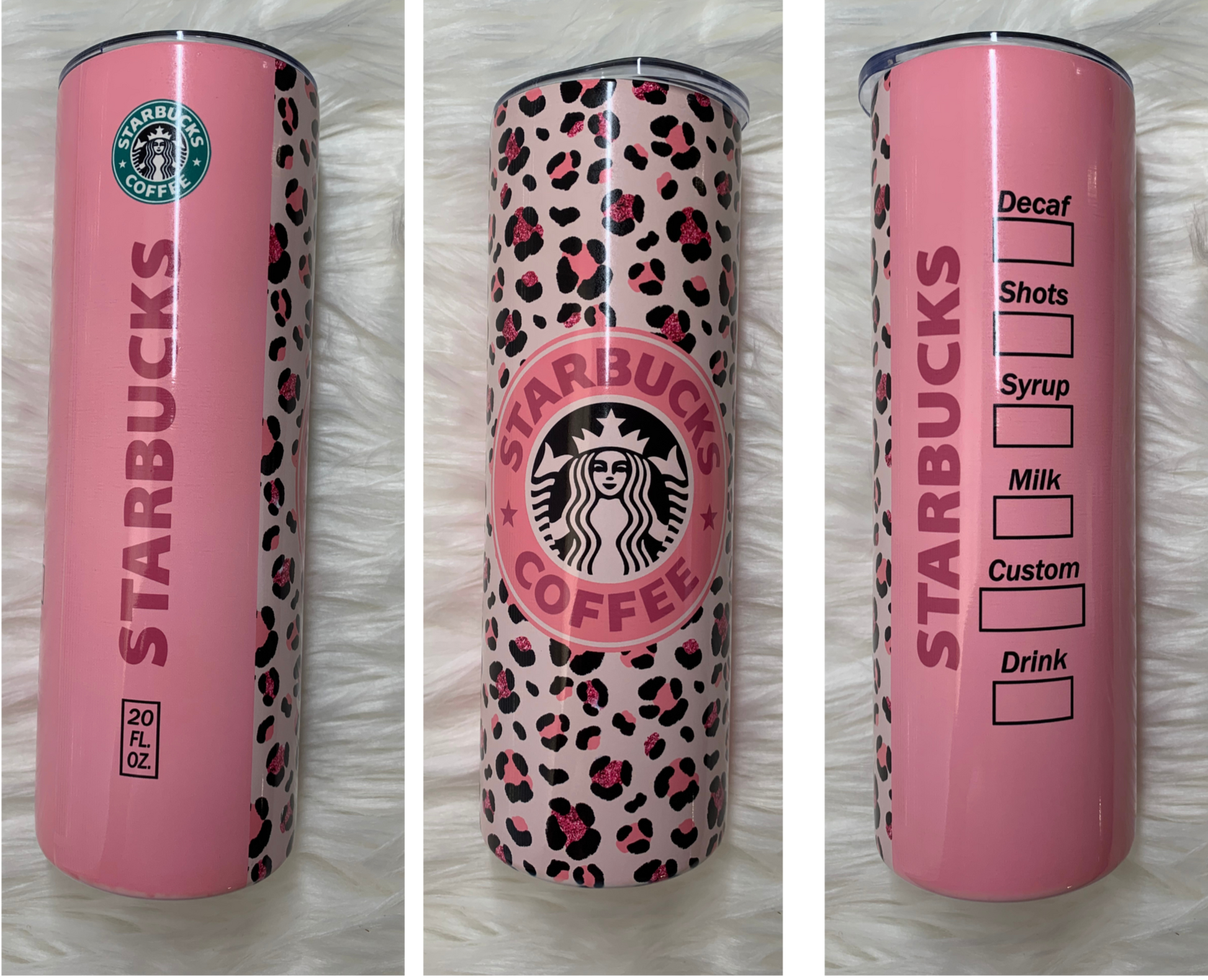 Pink Starbucks 20 oz Stainless Steel Double wall tumbler
